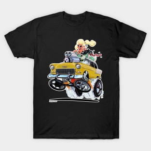 HIGH FIVE'n 1955 Chevy Yellow T-Shirt